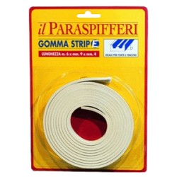 PARASPIFFERI GOMMA TIPO E B.CO MM.9X4 MT.6