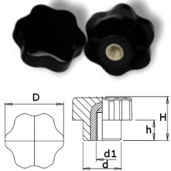 VOLANTINO FEMMINA 6/7 LOBI M10 (VB/60)