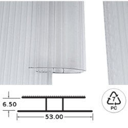 PROFILO CONGIUNZIONE X LASTRE H.6 MM. MT.2 ART.191