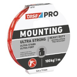 NASTRO BIADESIVO MOUNTING PRO ULTRA STRONG MM.19 MT.1,5 BIANCO 66792