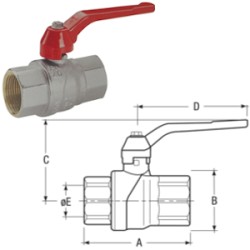 VALVOLA A SFERA FF 3/8 A LEVA EVOLUTION