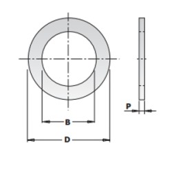 ANELLO RIDUZIONE X LAME D.30-20 SP.1.4