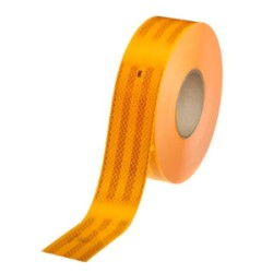 NASTRO RETRORIFLETTENTE GIALLO RIGIDO X VEICOLI MM.55 MT.50