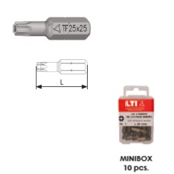 INSERTO TORX C/FORO DA 27 L.25