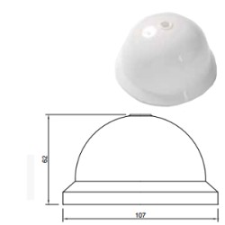 ROSONE D.107 X SOSPENSIONI IN TERMOPLASTICO BIANCO