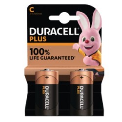 PILA MEZZA TORCIA DURACELL PLUS 100 MN1400 PZ.2