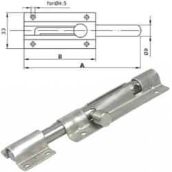 CATENACCIO PORTALUCCHETTO TONDO MM.110 INOX ART.15/I IBFM