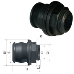 RACCORDO RAPIDO A INNESTO IN POLIPROPILENE EPDM 1 1/4" X ACQUA