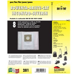 SACCHETTI TNT RICAMBIO X ASPIRAPOLVERE ROWENTA RO... PZ.8 RW 19 TNT