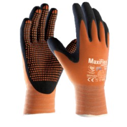 GUANTI NITRILE PUNTINATI MAXIFLEX ENDURANCE TG.9 42-848 ARANCIO