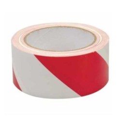 NASTRO ADESIVO TELATO BIANCO-ROSSO MM.50 MT.25 @