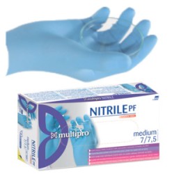 GUANTI NITRILE S/POLVERE PALMPRO 662 MM.0,07 TG.XL PZ.100 ART.ENPF (ex  NITRIL PF)